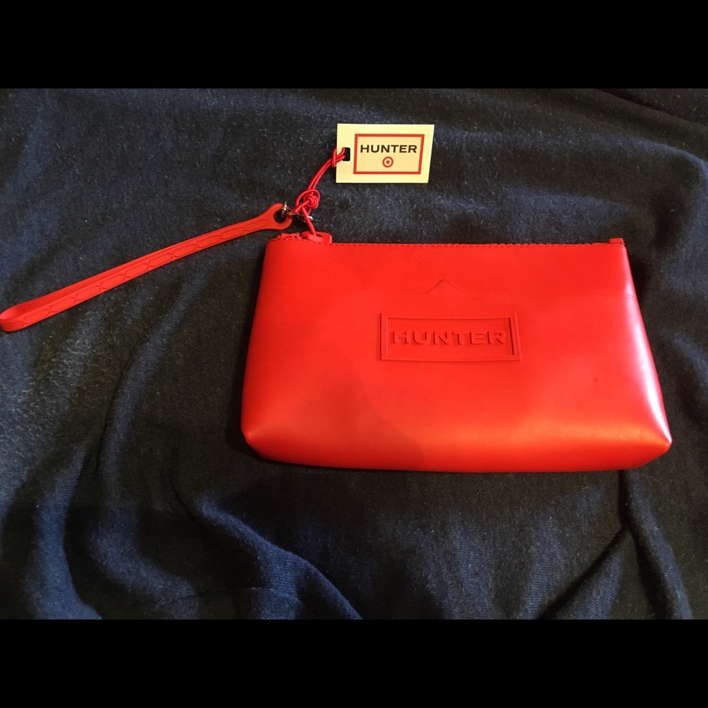 Small HUNTER for Target red zipper pouch